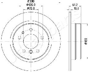 Japanparts DP-0117 - Kočioni disk www.molydon.hr