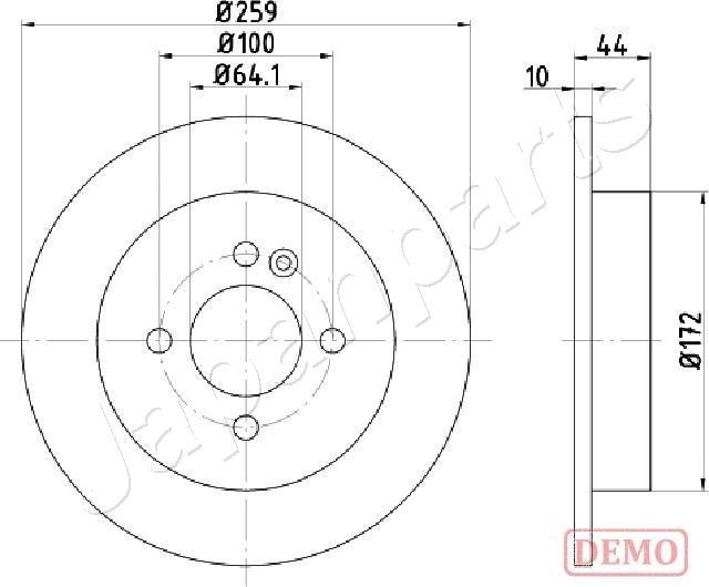 Japanparts DP-0134C - Kočioni disk www.molydon.hr