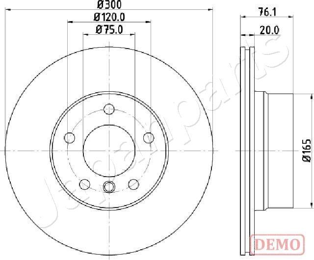 Japanparts DP-0136C - Kočioni disk www.molydon.hr