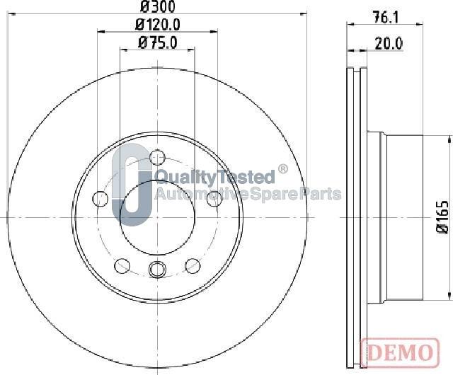 Japanparts DP0136JM - Kočioni disk www.molydon.hr