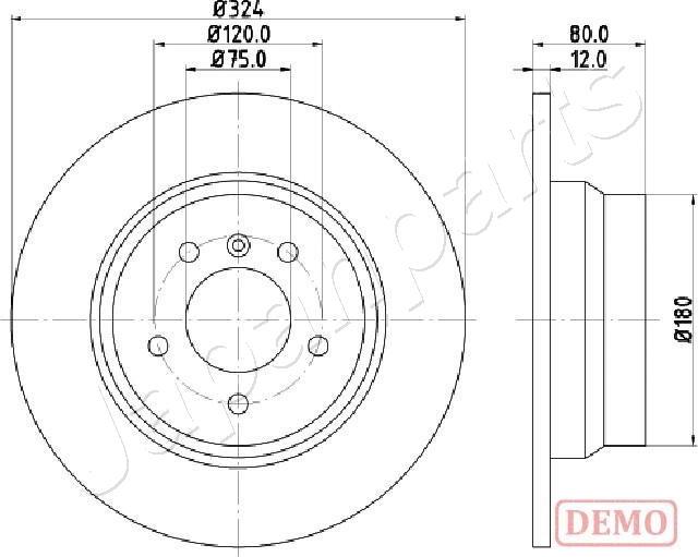 Japanparts DP-0138C - Kočioni disk www.molydon.hr