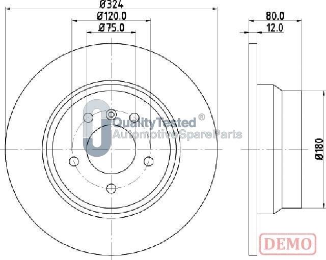 Japanparts DP0138JM - Kočioni disk www.molydon.hr