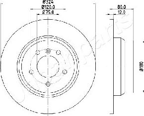 Japanparts DP-0137 - Kočioni disk www.molydon.hr