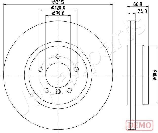 Japanparts DP-0126C - Kočioni disk www.molydon.hr