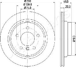 Japanparts DP-0120 - Kočioni disk www.molydon.hr