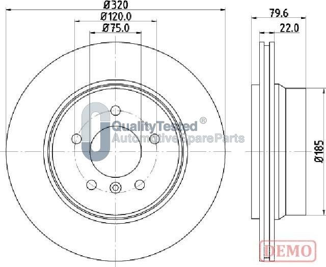 Japanparts DP0128JM - Kočioni disk www.molydon.hr