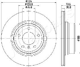 Japanparts DP-0128 - Kočioni disk www.molydon.hr