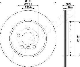 Japanparts DP-0123 - Kočioni disk www.molydon.hr