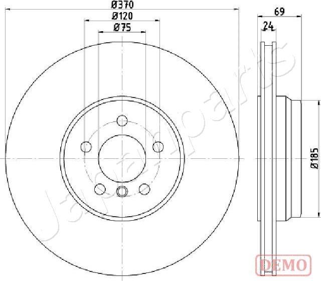 Japanparts DP-0127C - Kočioni disk www.molydon.hr