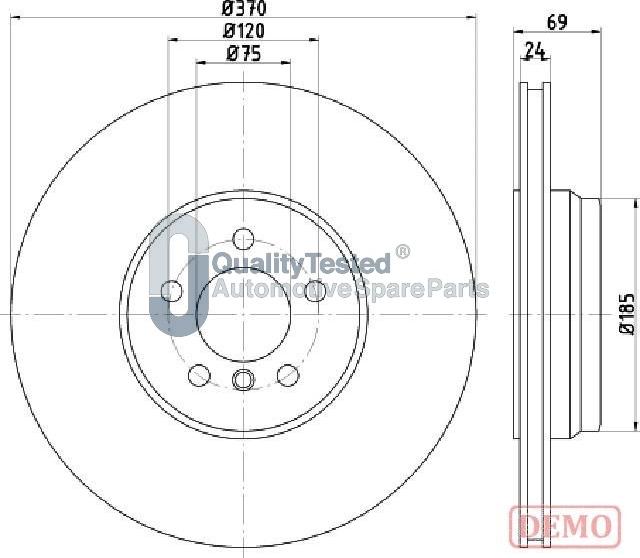 Japanparts DP0127JM - Kočioni disk www.molydon.hr