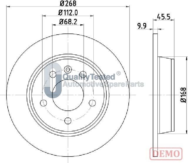 Japanparts DP0306JM - Kočioni disk www.molydon.hr