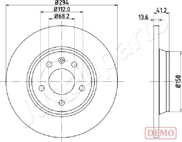 Japanparts DP-0307C - Kočioni disk www.molydon.hr