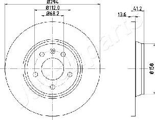 Japanparts DP-0307 - Kočioni disk www.molydon.hr