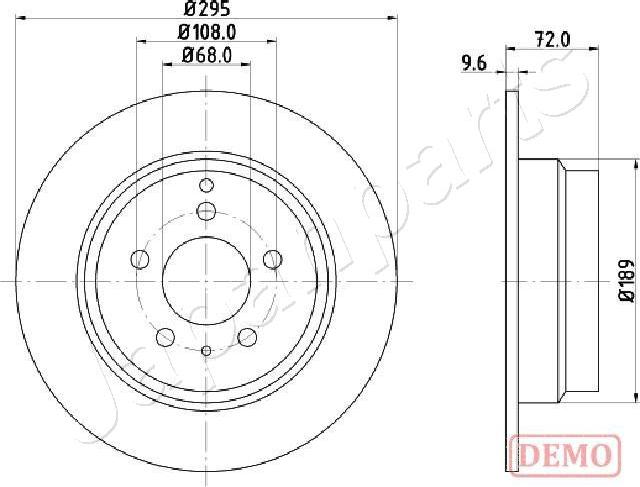 Japanparts DP-0319C - Kočioni disk www.molydon.hr