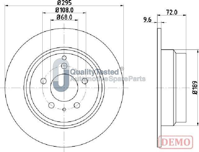 Japanparts DP0319JM - Kočioni disk www.molydon.hr