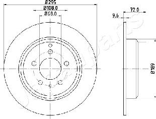 Japanparts DP-0319 - Kočioni disk www.molydon.hr