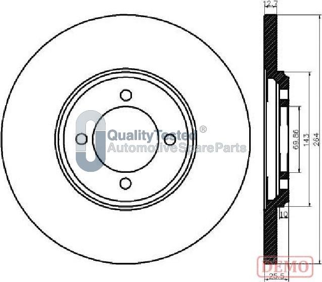 Japanparts DP0318JM - Kočioni disk www.molydon.hr