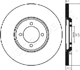 Japanparts DP-0318 - Kočioni disk www.molydon.hr