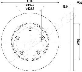 Japanparts DP-0313 - Kočioni disk www.molydon.hr