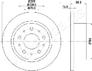 Japanparts DP-0217 - Kočioni disk www.molydon.hr