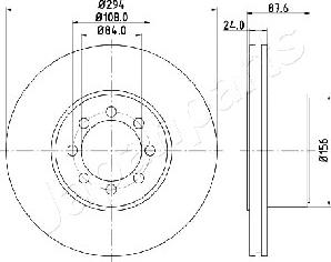 Japanparts DP-0228 - Kočioni disk www.molydon.hr