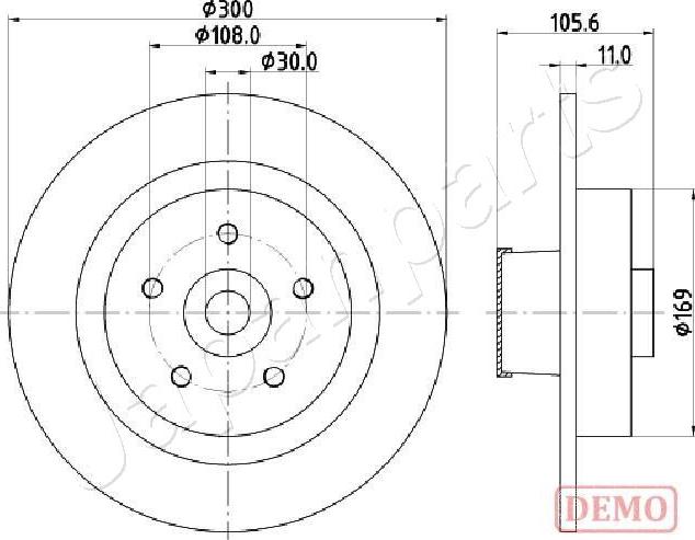 Japanparts DP-0700C - Kočioni disk www.molydon.hr