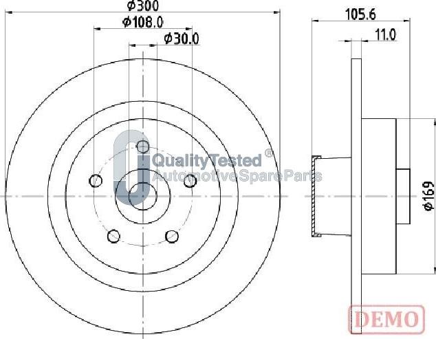 Japanparts DP0700JM - Kočioni disk www.molydon.hr