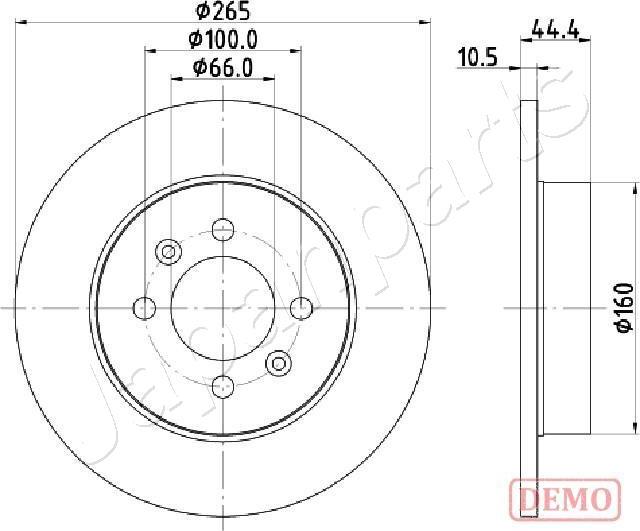 Japanparts DP-0708C - Kočioni disk www.molydon.hr