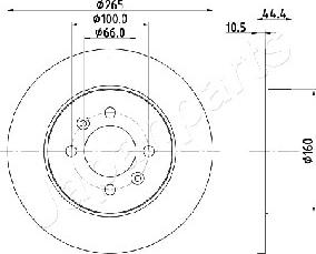 Japanparts DP-0708 - Kočioni disk www.molydon.hr