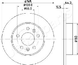 Japanparts DP-0707 - Kočioni disk www.molydon.hr