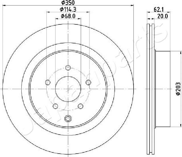 Japanparts DP-137C - Kočioni disk www.molydon.hr