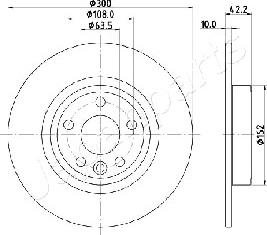 Japanparts DP-L10 - Kočioni disk www.molydon.hr