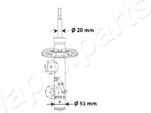 Japanparts MM-00974 - Amortizer www.molydon.hr