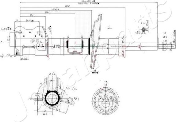 Japanparts MM-00158 - Amortizer www.molydon.hr