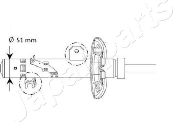 Japanparts MM-01131 - Amortizer www.molydon.hr