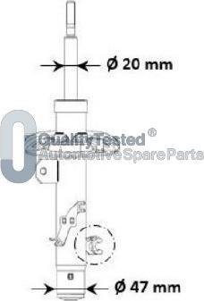 Japanparts MQ-00940 - Amortizer www.molydon.hr