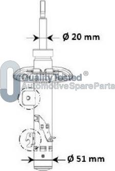 Japanparts MQ-00974 - Amortizer www.molydon.hr