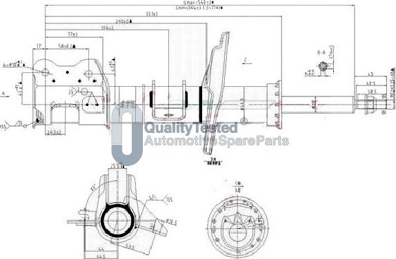 Japanparts MQ-00158 - Amortizer www.molydon.hr