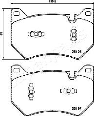 Japanparts PA-0963AF - Komplet Pločica, disk-kočnica www.molydon.hr