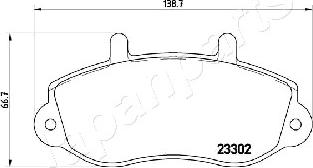 Japanparts PA-0408AF - Komplet Pločica, disk-kočnica www.molydon.hr