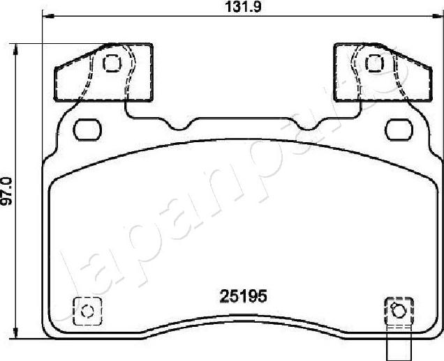 Japanparts PA-0419AF - Komplet Pločica, disk-kočnica www.molydon.hr