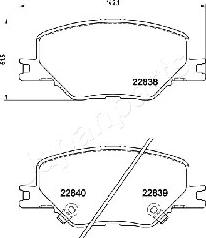 Japanparts PA-0417AF - Komplet Pločica, disk-kočnica www.molydon.hr