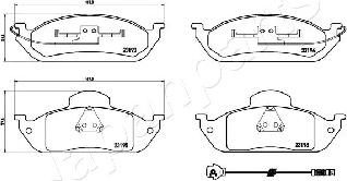 Japanparts PA-0535AF - Komplet Pločica, disk-kočnica www.molydon.hr