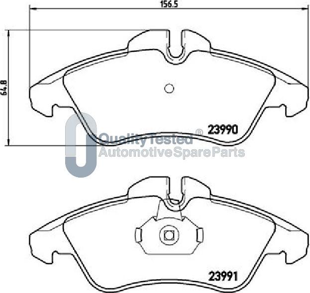 Japanparts PA0537JM - Komplet Pločica, disk-kočnica www.molydon.hr