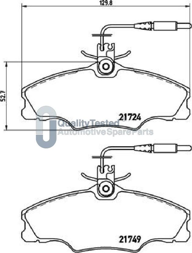 Japanparts PA0650JM - Komplet Pločica, disk-kočnica www.molydon.hr