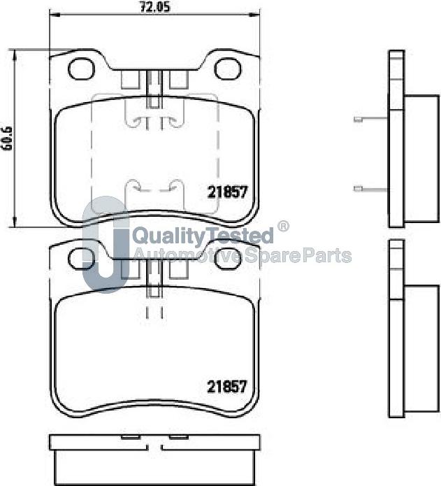 Japanparts PA0600JM - Komplet Pločica, disk-kočnica www.molydon.hr