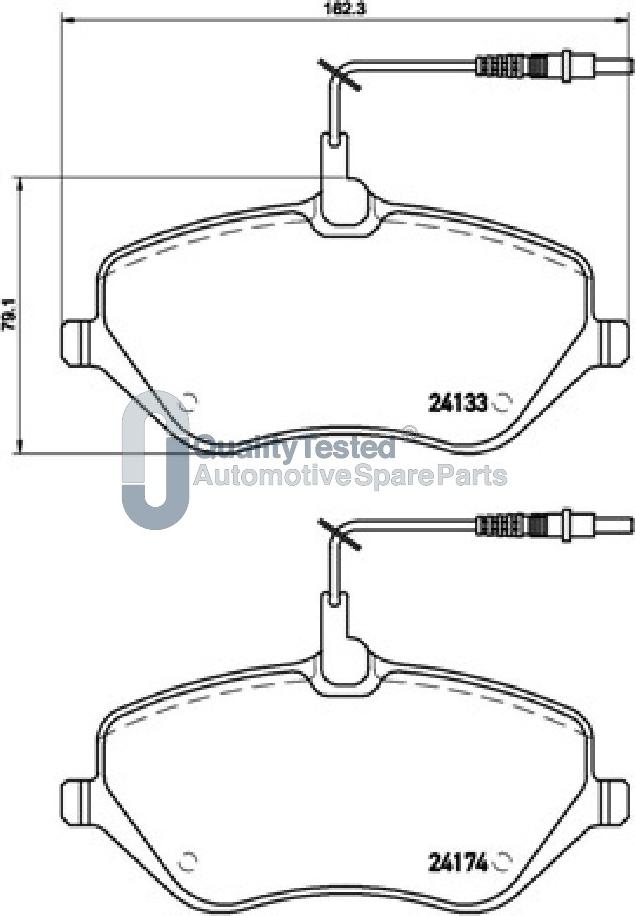 Japanparts PA0619JM - Komplet Pločica, disk-kočnica www.molydon.hr