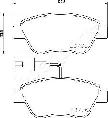 Japanparts PA-0624AF - Komplet Pločica, disk-kočnica www.molydon.hr