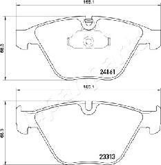 Japanparts PA-0114AF - Komplet Pločica, disk-kočnica www.molydon.hr