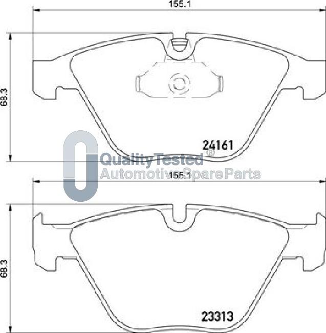 Japanparts PA0114JM - Komplet Pločica, disk-kočnica www.molydon.hr